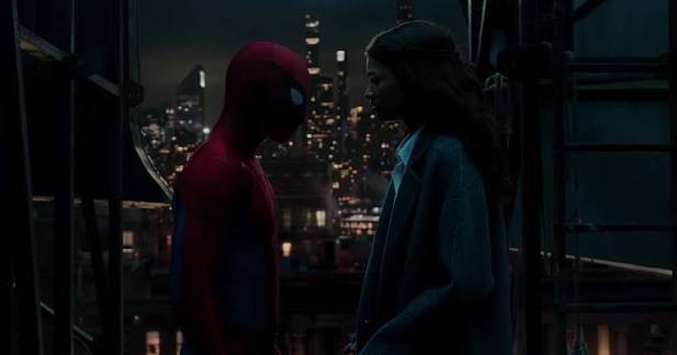 Zendaya and Spiderman in Night
