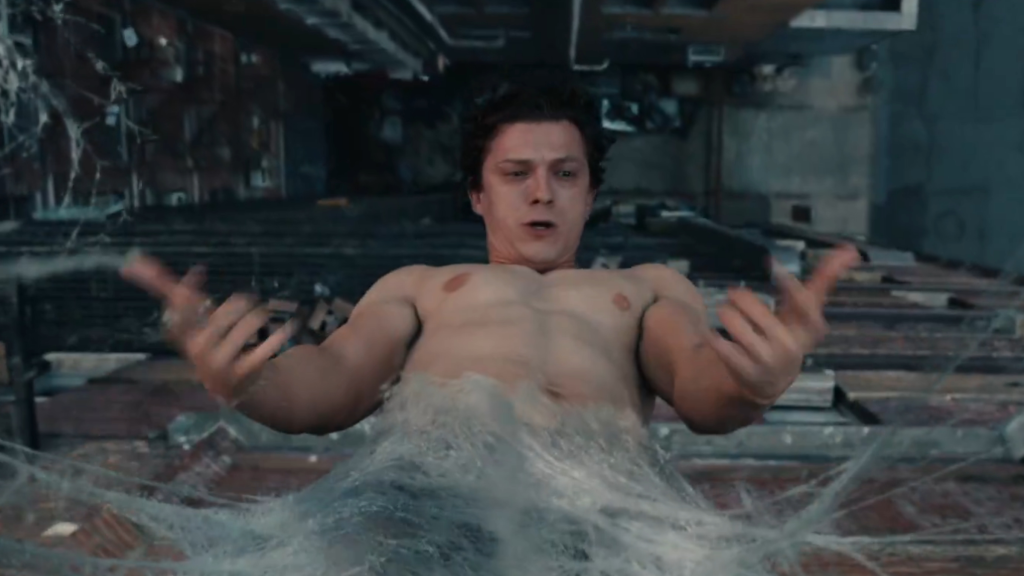Tom Holland as Peter Parker in Spiderman Brand New Day
